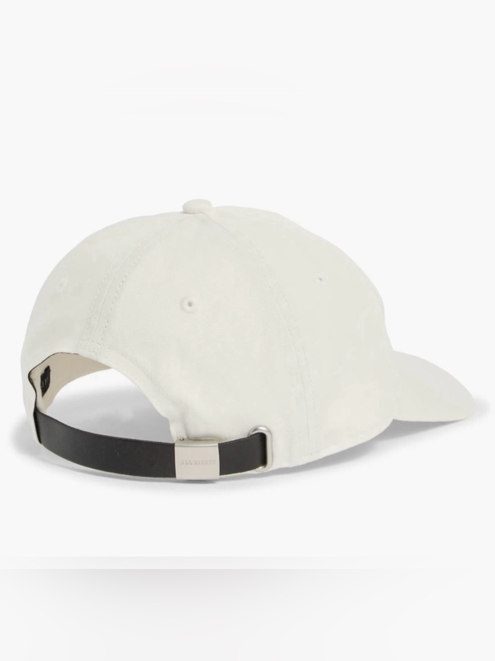 All Saints White Cream Baseball Cap with Embroidered Logo - Picture 2 of 9